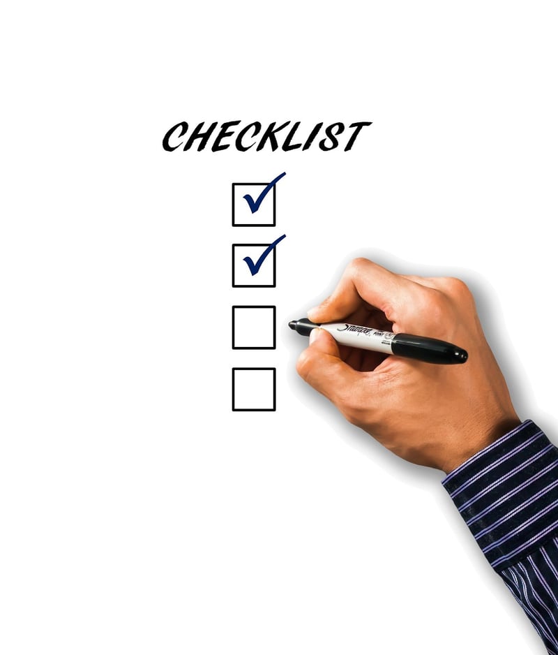 Checklist Tasks